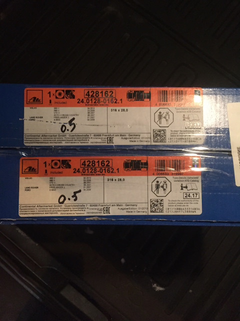 24012801621 Тормозной диск ATE | Запчасти на DRIVE2