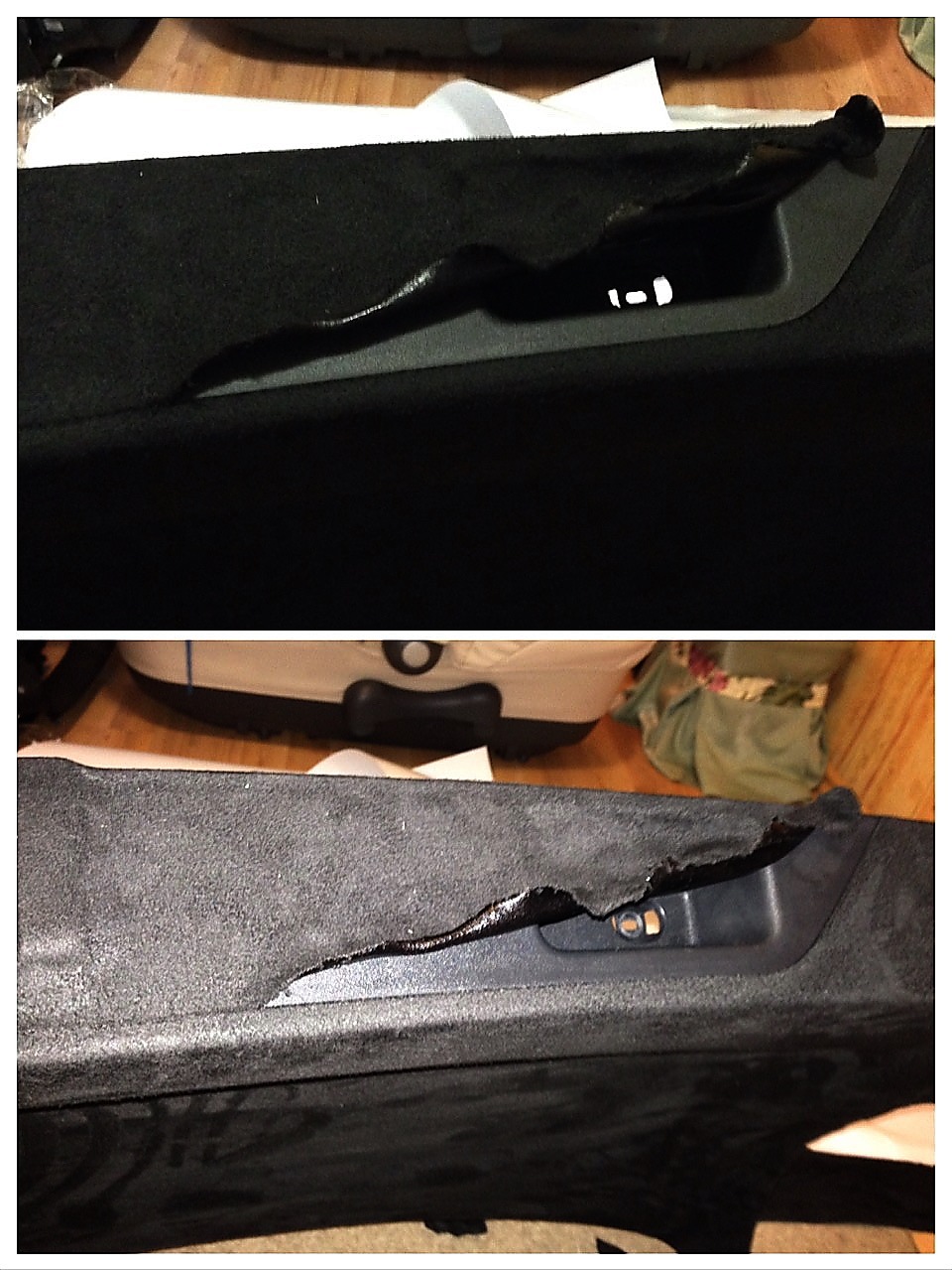 Алькантара самоклеющаяся — Volkswagen Tiguan (1G), 1,4 л, 2013 года ...