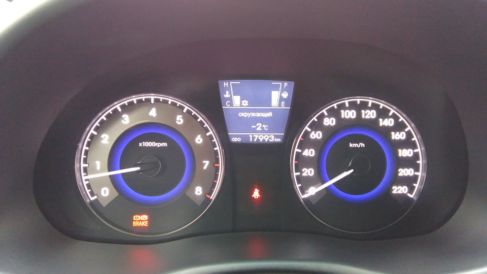 Панель приборов SuperVision — Hyundai Solaris, 1,6 л, 2012 года ...