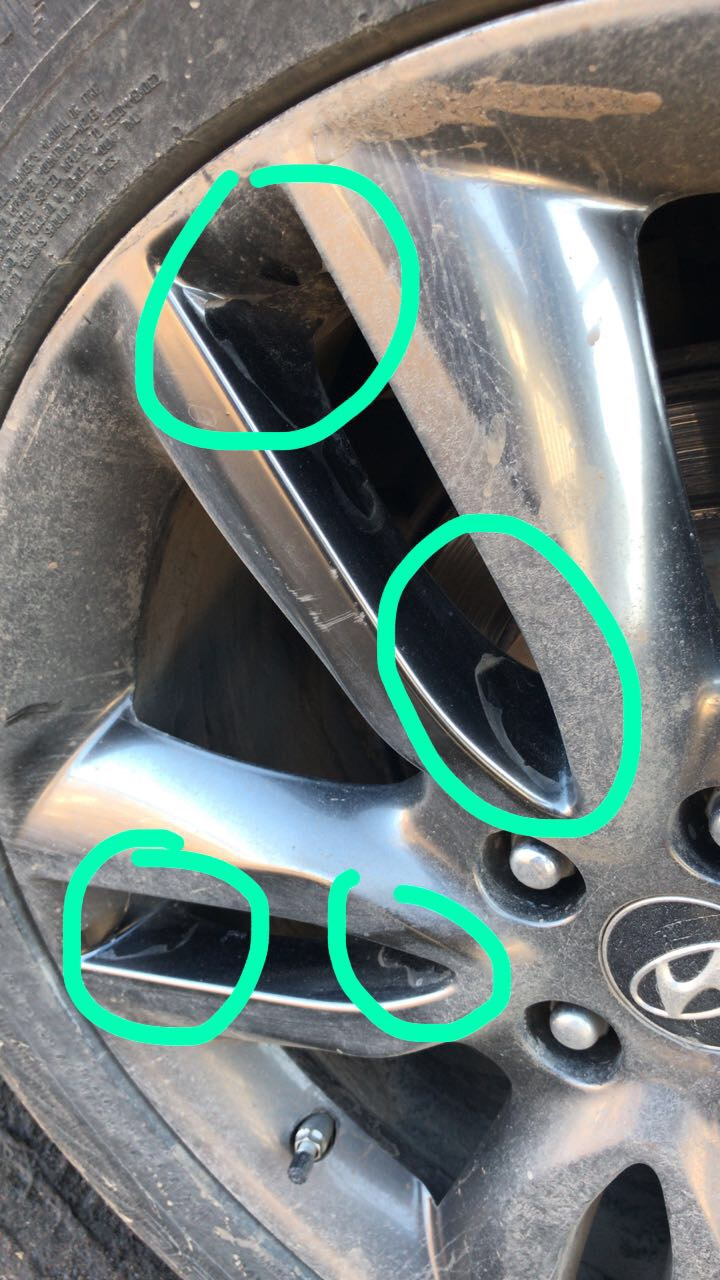 Опять облезли диски на Санта-Фе — Hyundai Santa Fe (3G), 2,2 л, 2013 ...