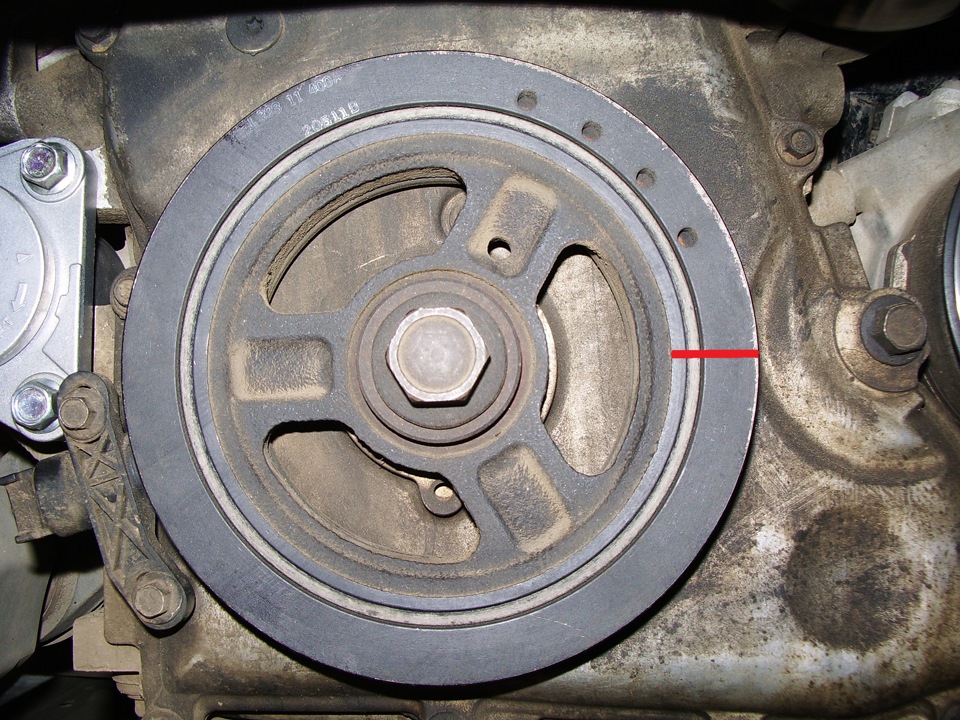 мазда 2.3l шкив коленвала