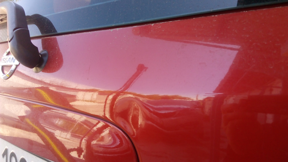 Удаление вмятин без покраски! — Nissan Note (1G), 1,6 л, 2007 года ...