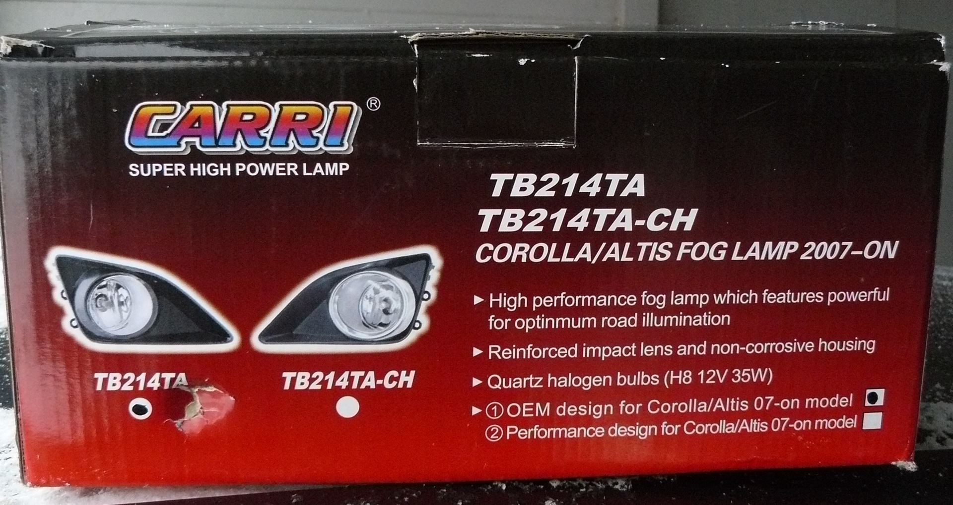 Fog Lights - Toyota Corolla 16L 2007