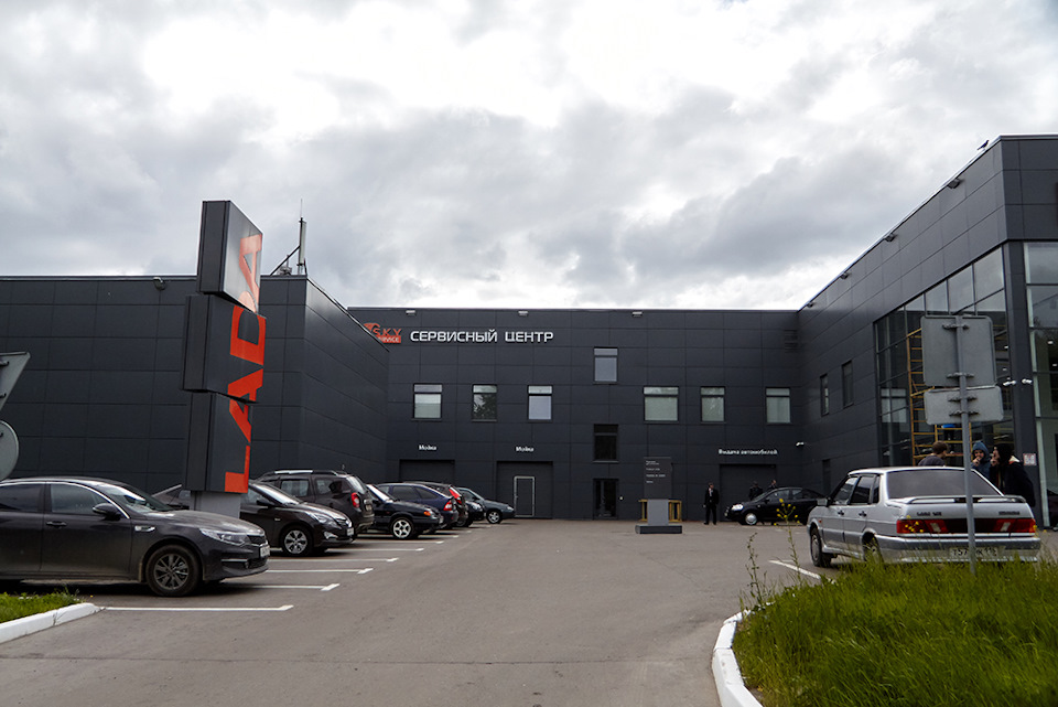 въезд в сервис отсюда — Lada Kalina Cross