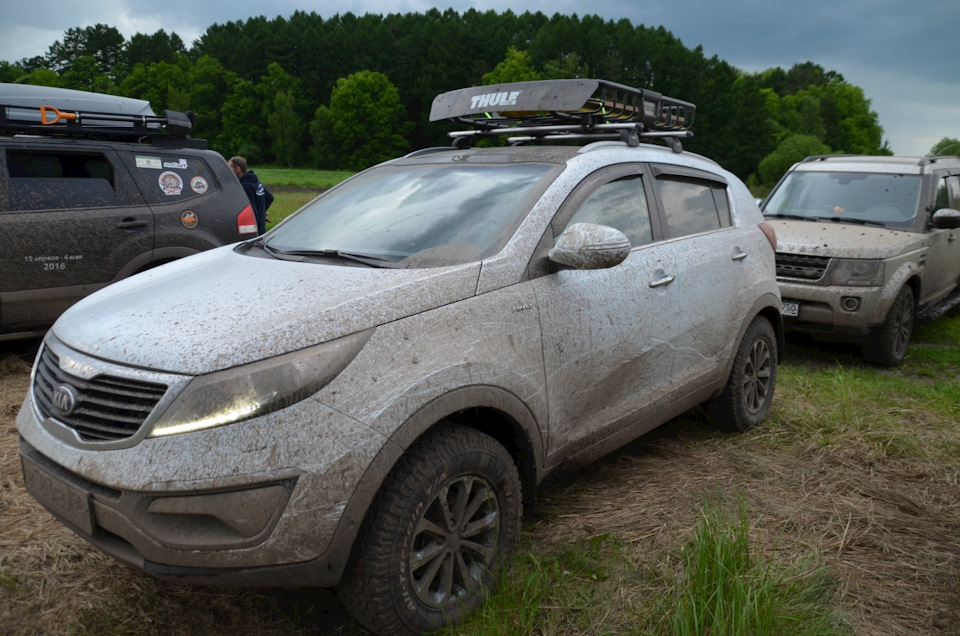 и и сам немного испачкался :) — KIA Sportage (3G)