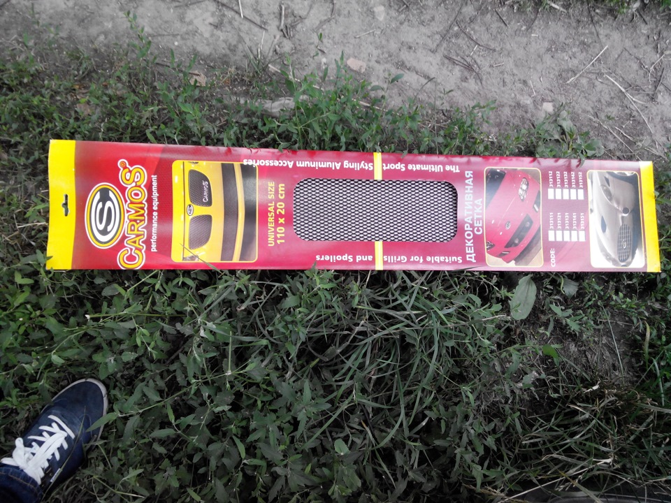 Сетка в радиаторную решетку — Daewoo Nexia (N150), 1,5 л, 2008 года ...