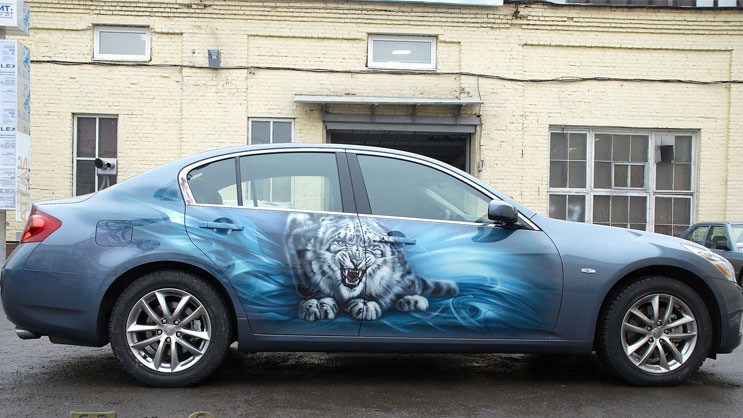 Jaguar XF аэрография