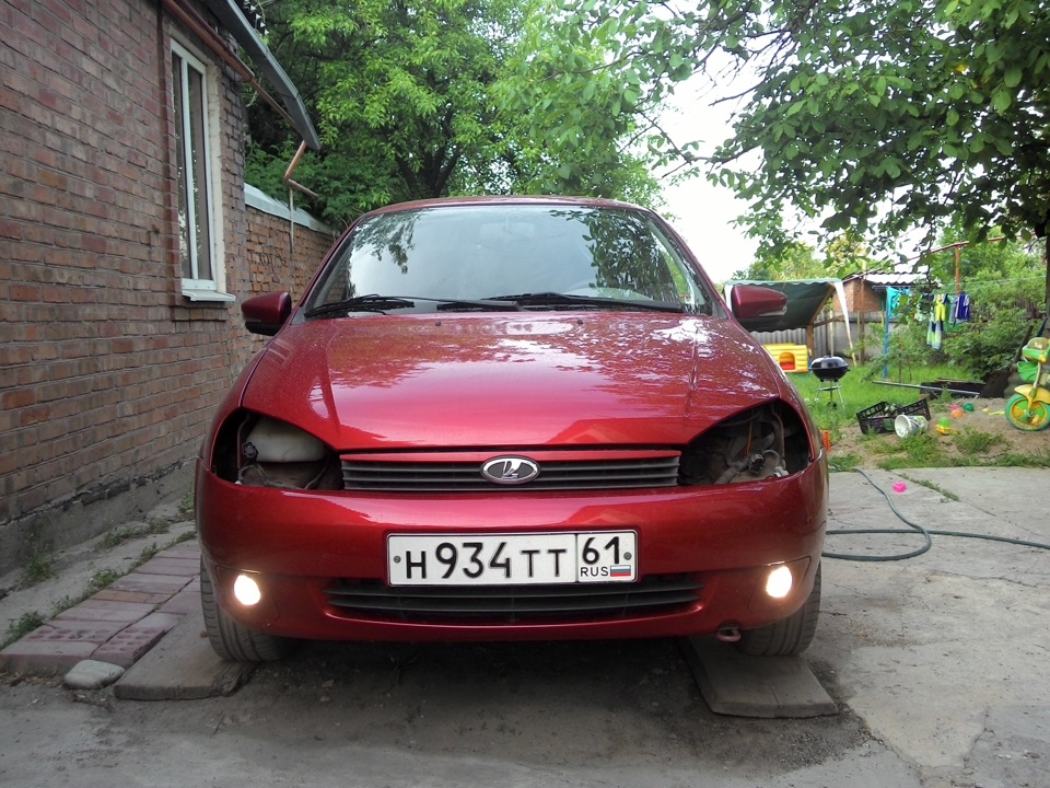 Лампы MTF в ПТФ — Lada Калина седан, 1,6 л, 2005 года | аксессуары | DRIVE2