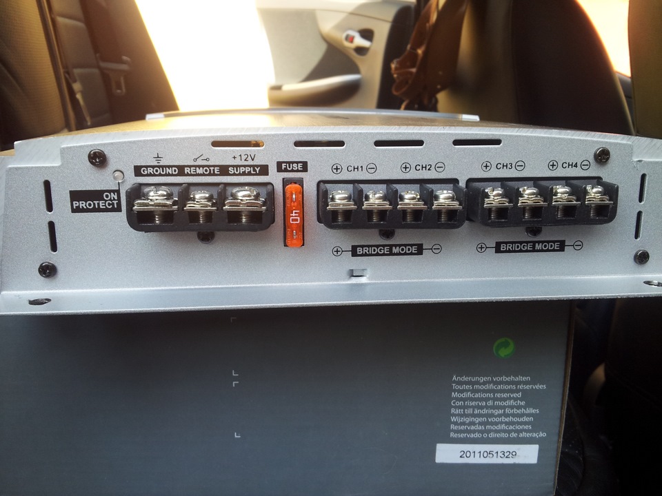 Блог № 22 — Подключение усилка и новых колонок! — Toyota Corolla (130 ...