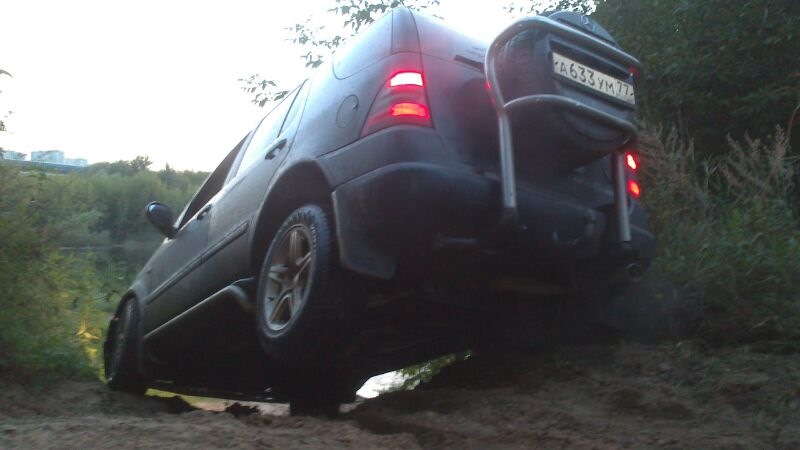 Диагональное вывешивание в Крыле — Mercedes-Benz M-Class (W163), 3,2 л ...