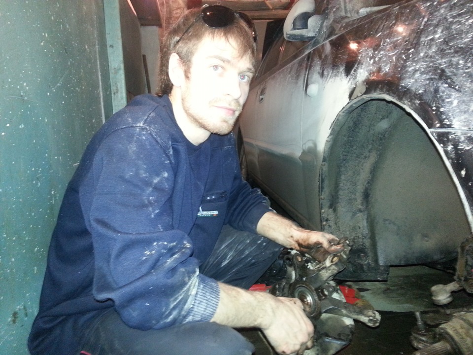 Замена подшипника ступицы, тормозных колодок — Hyundai Accent (2G), 1,5 ...