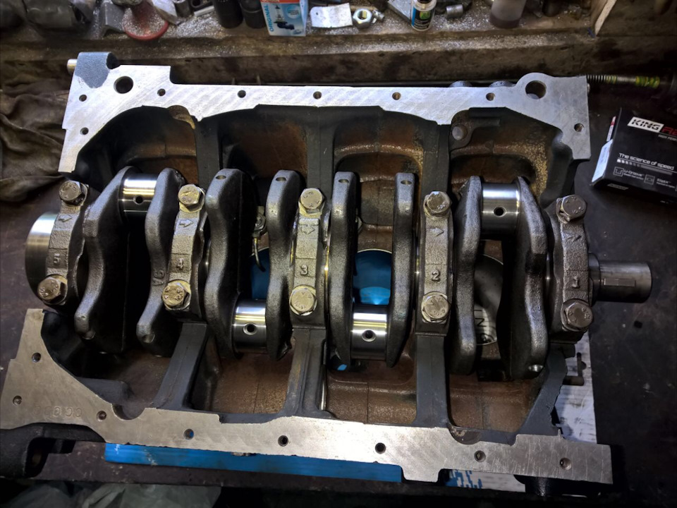 4G64T 2.3L — Да начнется сборка! Низ. — Mitsubishi Eclipse (2G), 2,4 л ...