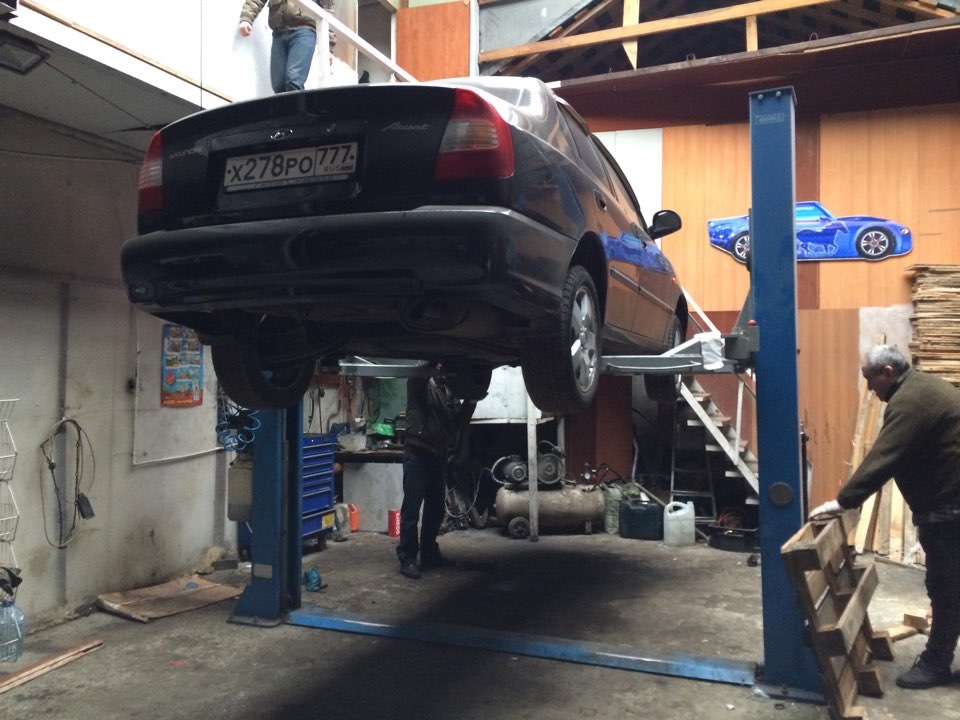 Первый визит в автосервис — Hyundai Accent (2G), 1,5 л, 2005 года ...