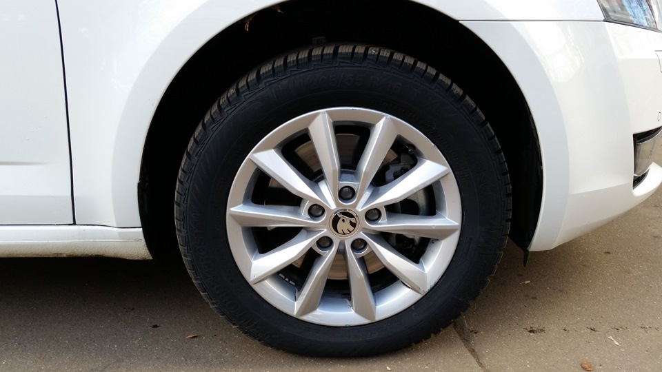 gislaved nord frost 100 + ВЕС — Skoda Octavia A7 Mk3, 1,8 л, 2014 года ...