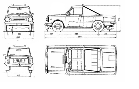 Заз 965 чертеж