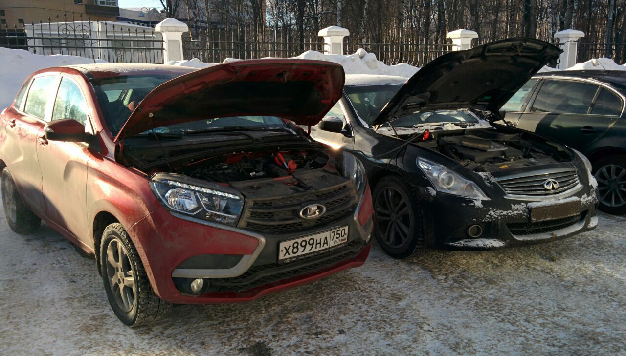 Запуск в мороз: даем прикурить во всех смыслах — Lada XRAY, 1,6 л, 2016  года | помощь на дороге | DRIVE2