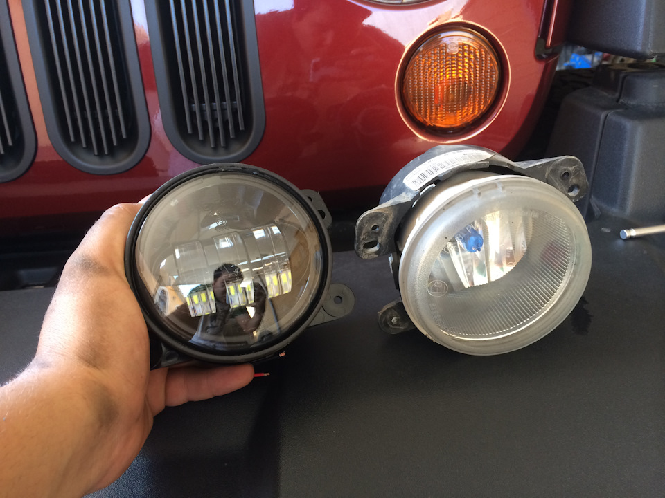 Замена штатной оптики на JW Speaker — Jeep Wrangler (JK), 3,8 л, 2009
