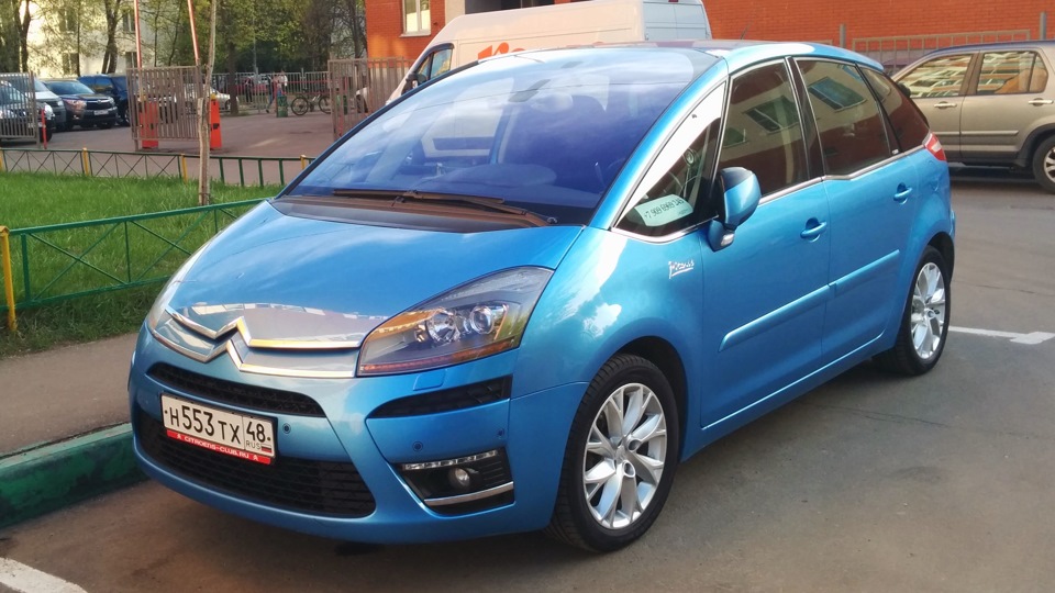 Светодиоды в габаритах — Citroen C4 Picasso (1G), 2 л, 2007 года ...
