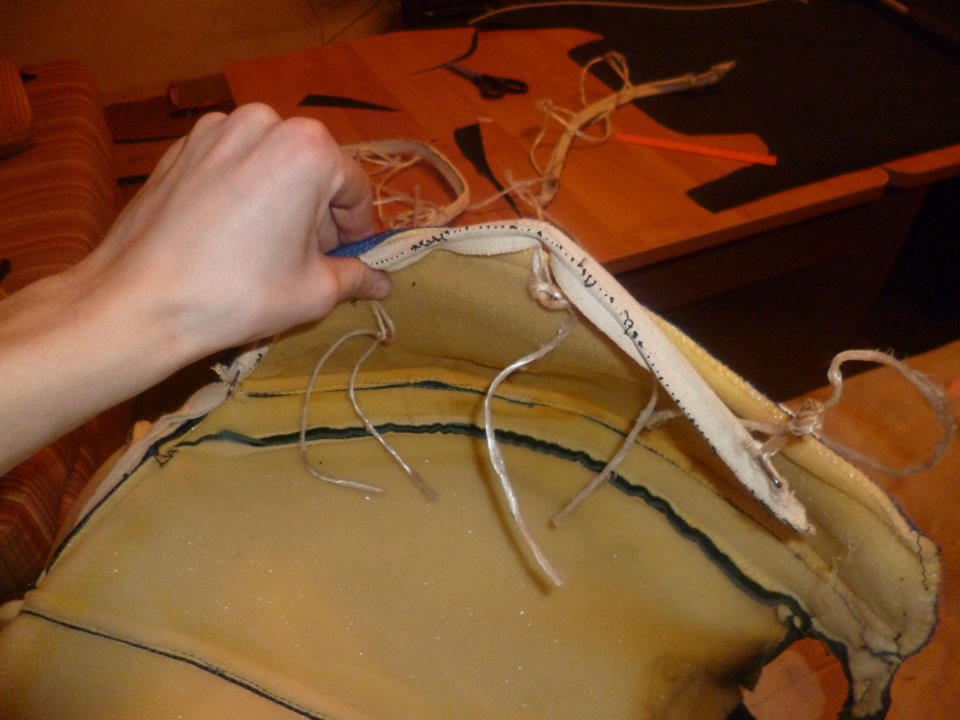 Перетяжка сидений кожзамом (Hand made ) — Lada 21093i, 1,5 л, 2004 года ...