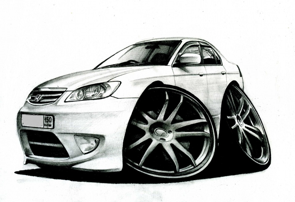Рисунок honda civic