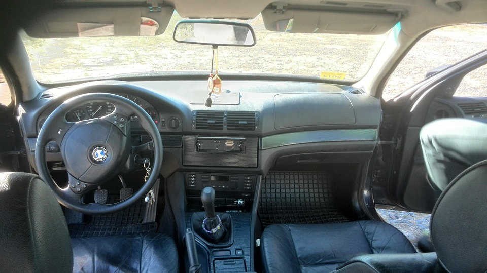 Салон. Черное дерево (пленка) — BMW 5 series (E39), 2,5 л, 1998 года ...