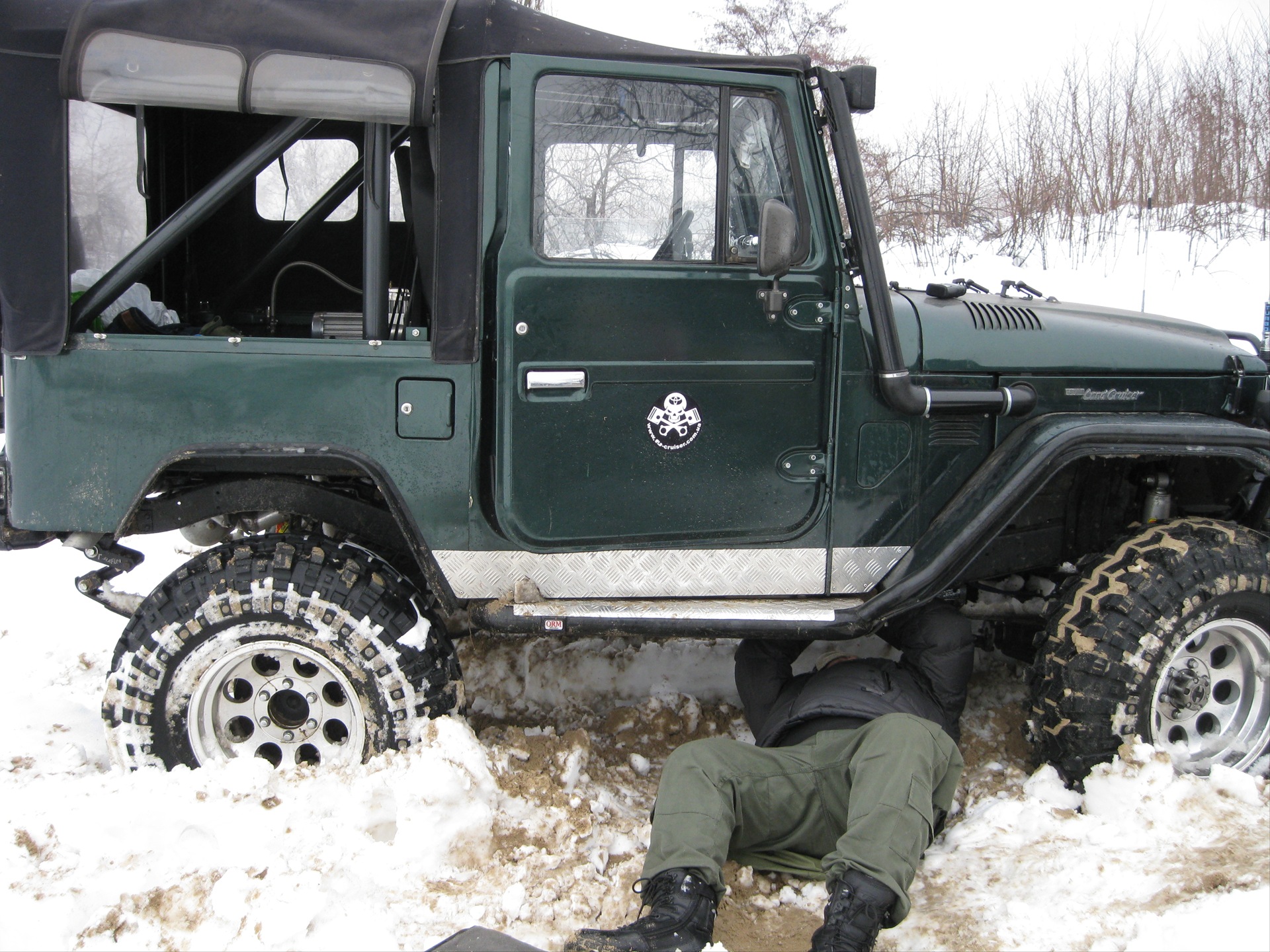 This is how the winter ride ended  - Toyota Land Cruiser 34 l 1983