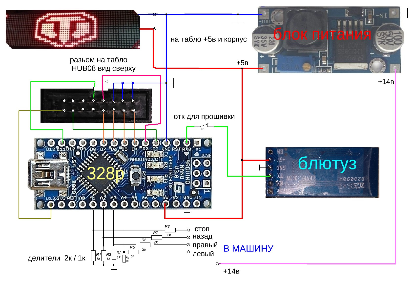 Прошить блютуз. Hub ардуино. Блок питания для табло. Блок питания на Arduino. Табло на ардуино.