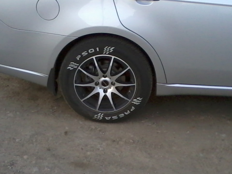 Обводка надписей на шинах — Chevrolet Epica, 2 л, 2010 года | тюнинг ...