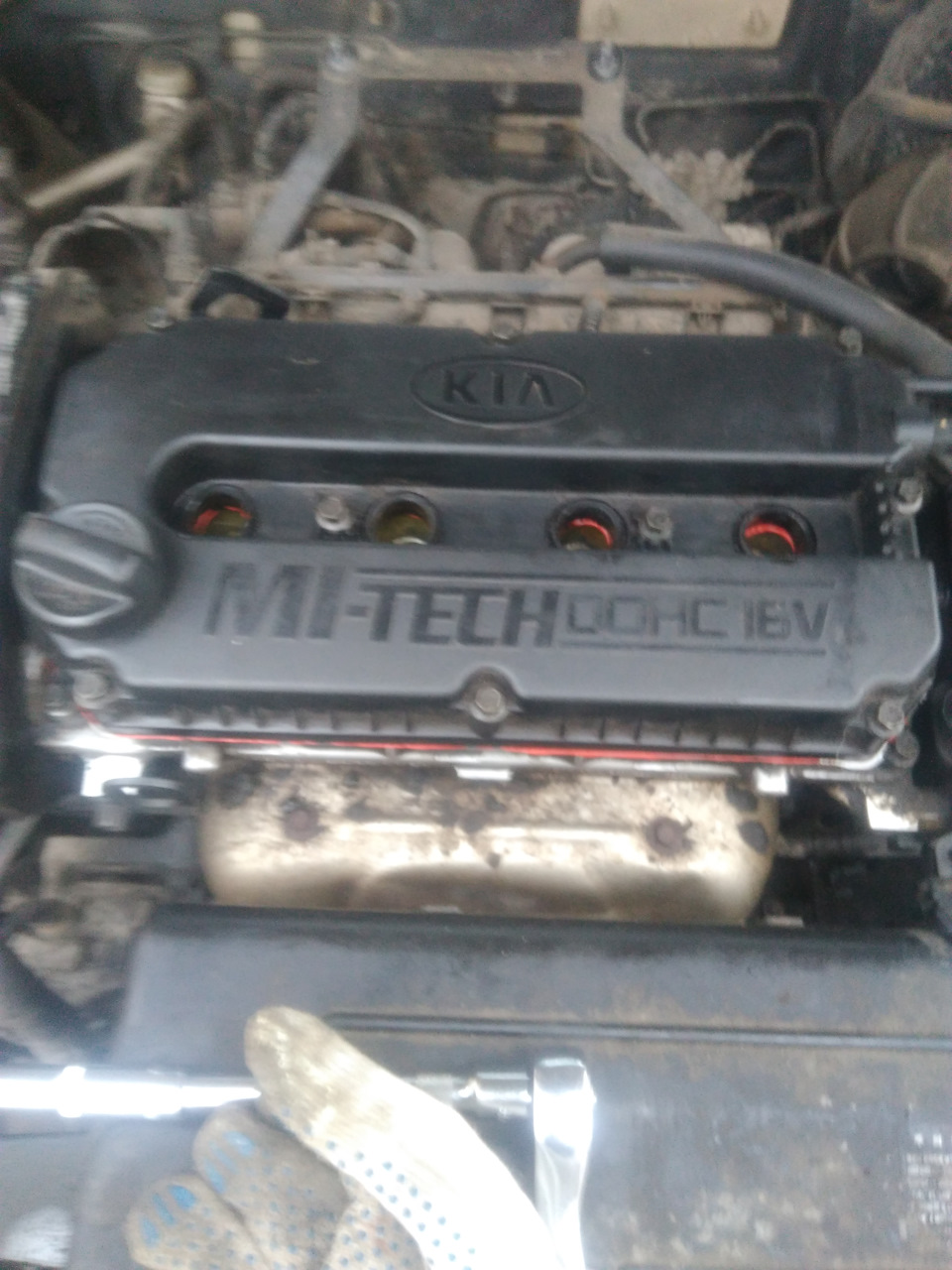 Герметик под клапанную крышку — KIA Spectra, 1,6 л, 2007 года | своими ...