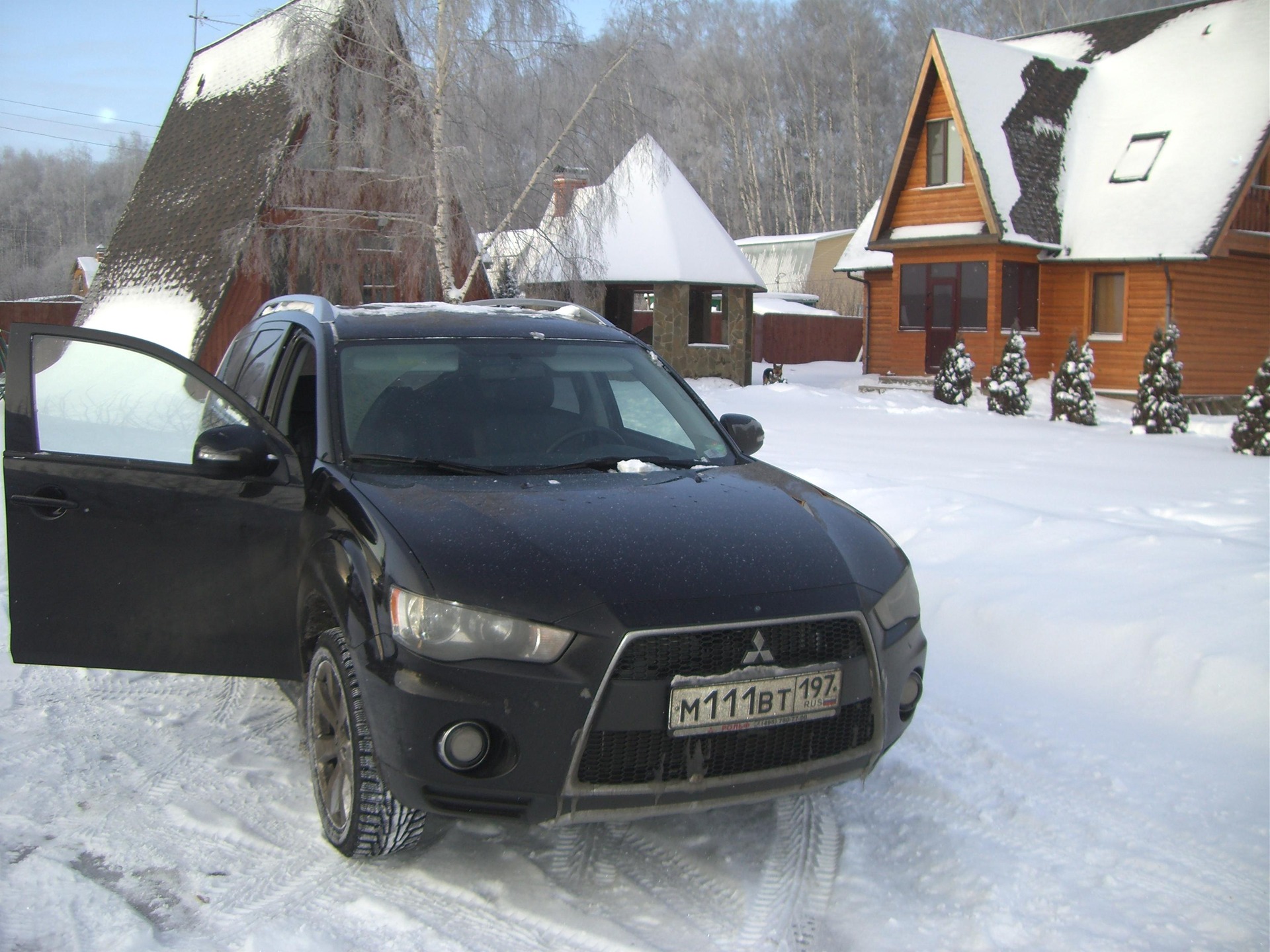 Зима первая поездка по снегу — Mitsubishi Outlander XL, 2,4 л, 2010 года |  путешествие | DRIVE2