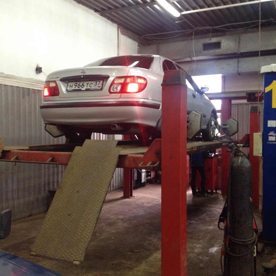 Регулировка схождения колес — Nissan Almera II (N16), 1,5 л, 2002 года ...