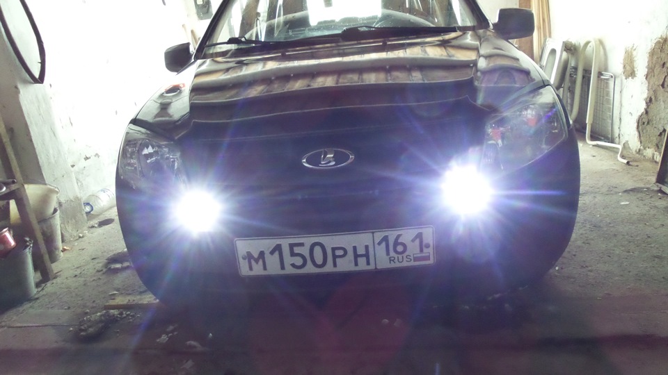ТОЧЕЧНЫЕ ДХО — Lada Гранта (1G), 1,6 л, 2012 года | электроника | DRIVE2