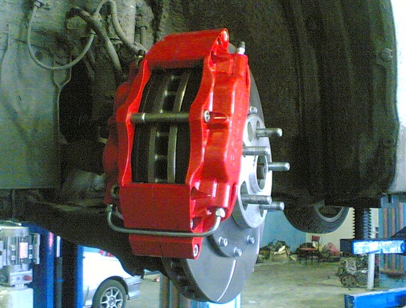 installation of Proma brakes - Toyota Caldina 20L 2002