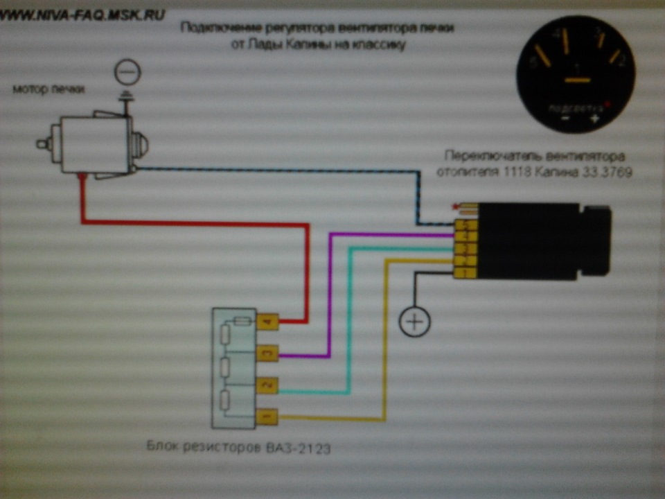 Подсоединить печку