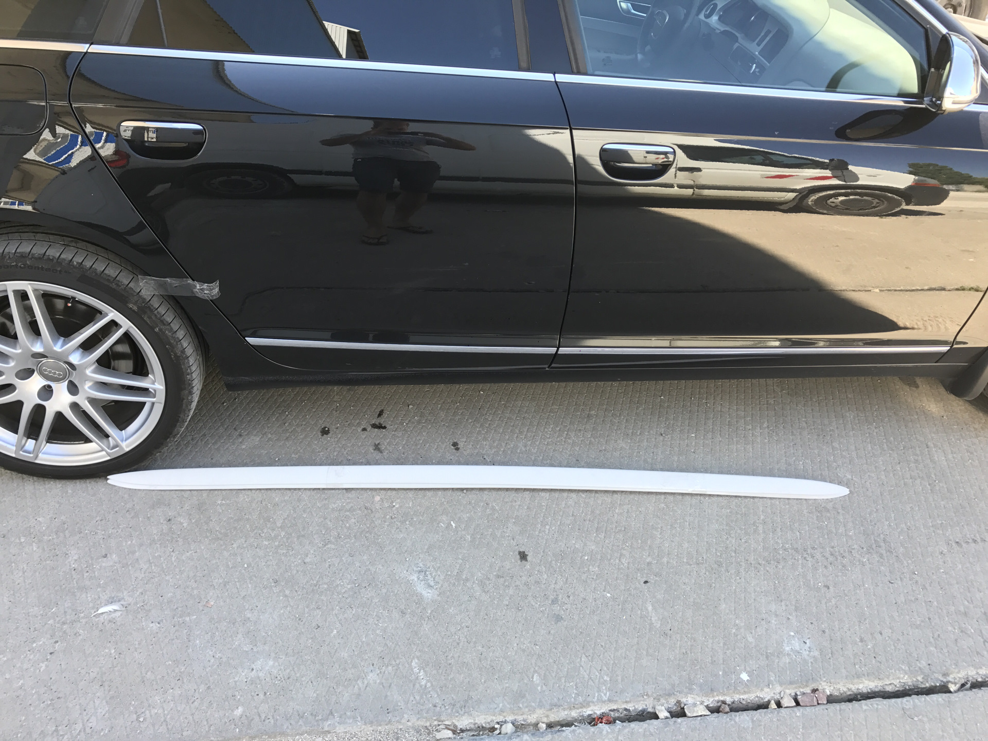 Тизерочек) пороги — Audi A6 (C6), 3 л, 2011 года | стайлинг | DRIVE2