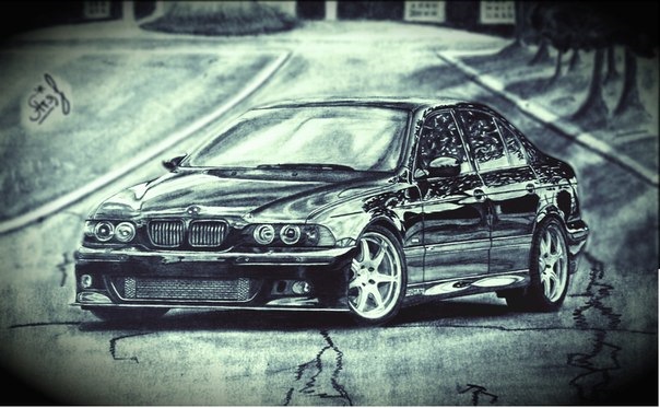 Как нарисовать bmw e39