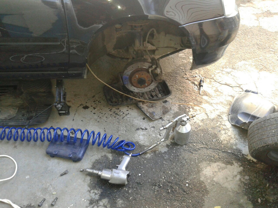 Проливка скрытых полостей Раст стопом — Lada Калина хэтчбек, 1,5 л ...