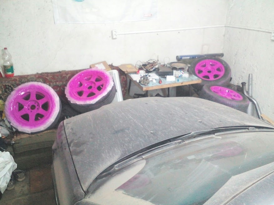 (Фиолетовые)Розовые тапочки) — Lada Калина седан, 1,6 л, 2011 года ...