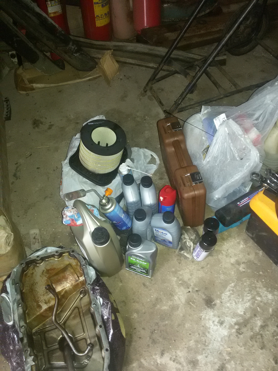 Чистка маслоприемника и замена вкладышей — Saab 9-5, 2,3 л, 2004 года ...