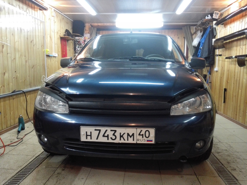 Бронирование капота Лада Калина — Lada Калина Хэтчбек (1G), 1,6 л, 2012 ...