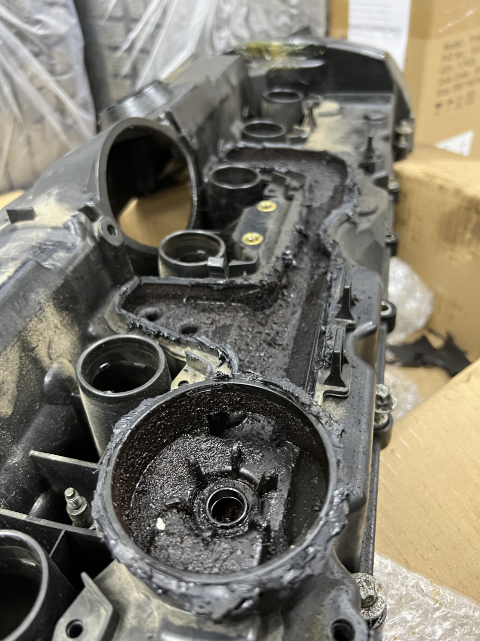 Разбор вентиляции картерных газов клапанной крышки N52. — BMW 5 series ...