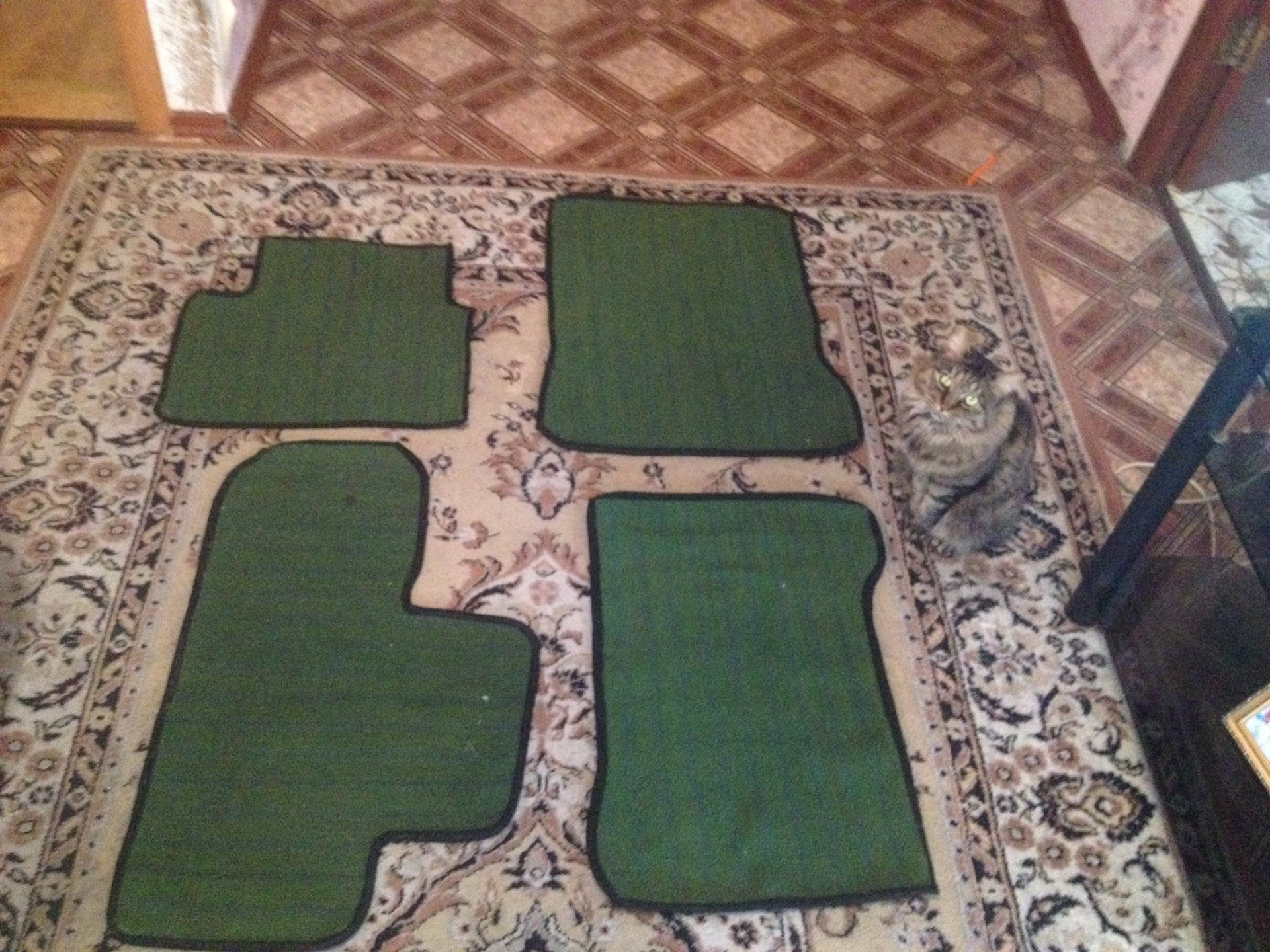 как сделать коврики в машину своими руками