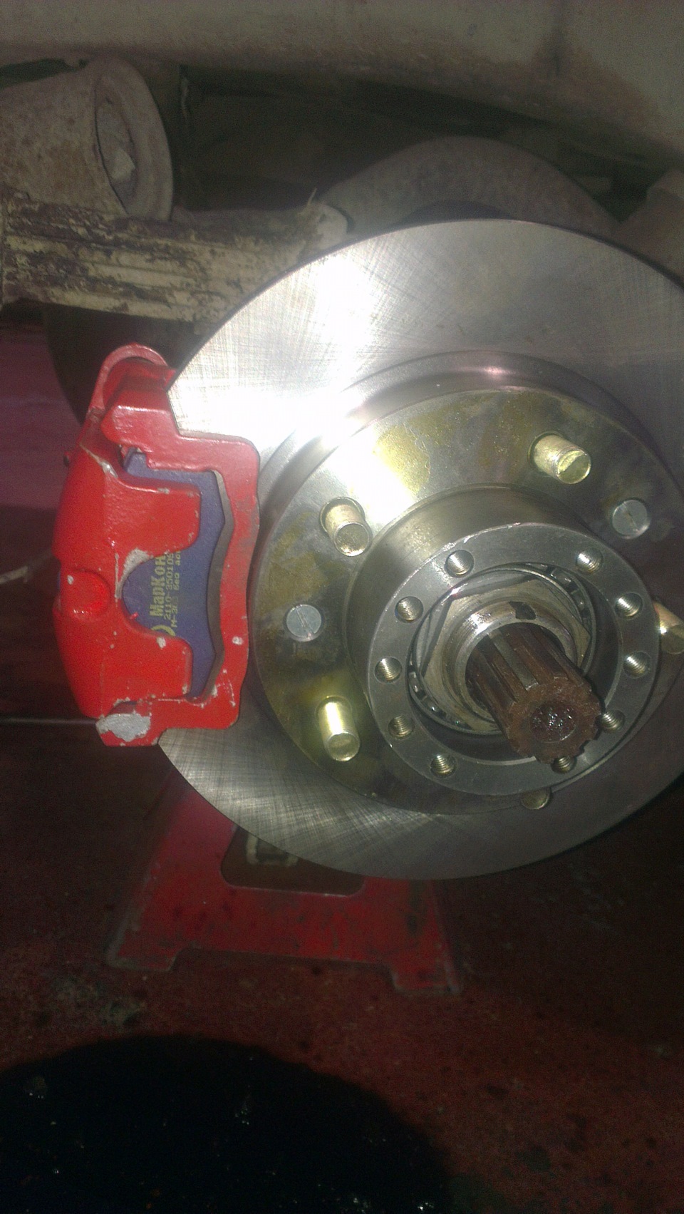 закончил установку дисковых тормозов — УАЗ 31512, 2,5 л, 1993 года ...