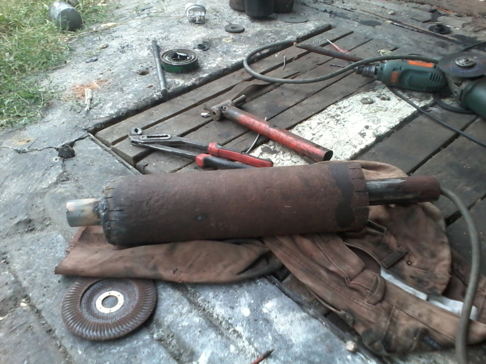 Эксперименты над глушителем)) — Nissan Primera (P11), 1,6 л, 1997 года ...