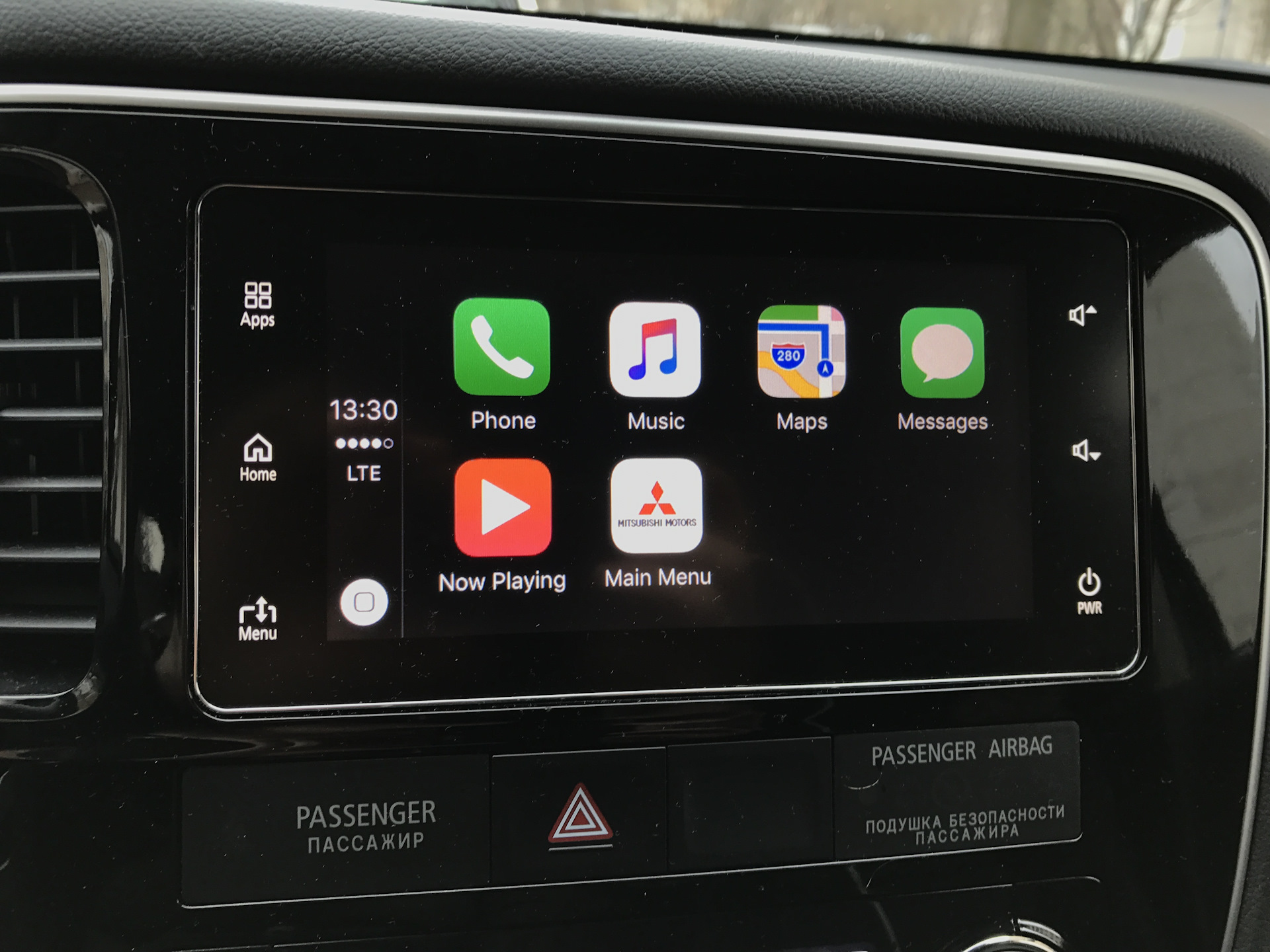 CARPLAY Mitsubishi Outlander 3. Какие приложения работают с Apple CARPLAY.