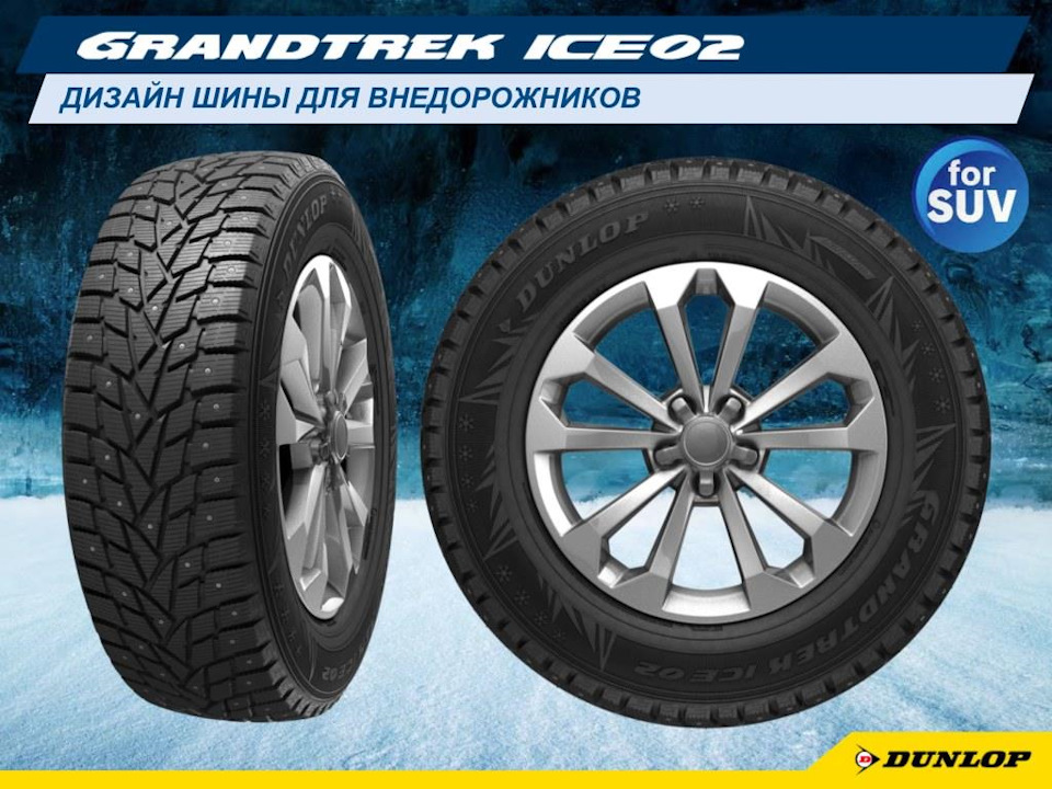 Новые шины Dunlop Grandtrek Ice02 — Hyundai Santa Fe (2G), 2,7 л, 2008 ...