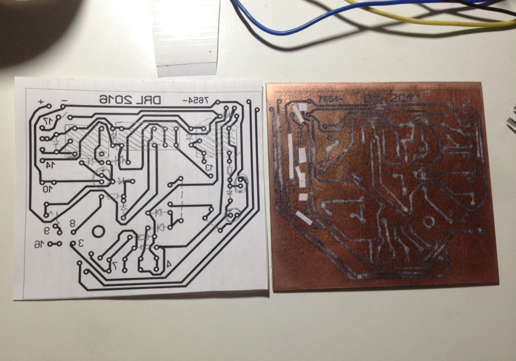 Как перенести рисунок печатной платы на текстолит без принтера