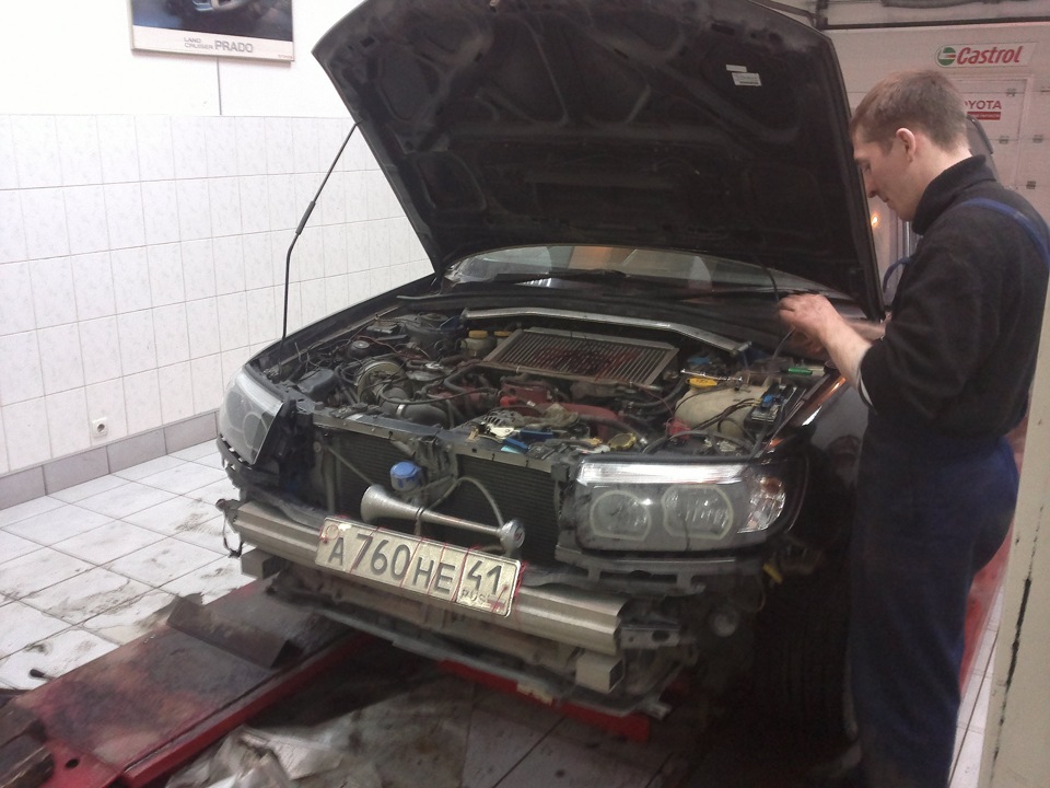 REPEAT, подключение глазок — Subaru Forester (SG), 2 л, 2003 года ...