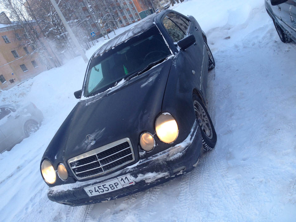 Мороз и запуск двигателя. — Mercedes-Benz E-Class (W210), 2,3 л, 1995 ...