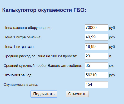 Схема расчета топлива на 100 километров